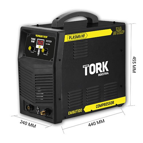 Inversor de Corte Plasma Hf 50A Kab 50 Comp 220V Super Tork